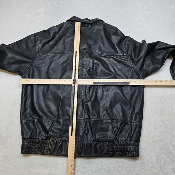 Harley Davidson Leather Jacket Mens XL Black Motorcycle Biker American 90's VTG - Picture 12 of 16
